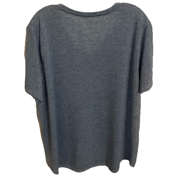 Reel Legends Shirt 2X Women Blue V Neck Turtle Print Outdoor Lightweight Beach - Picture 4 of 4